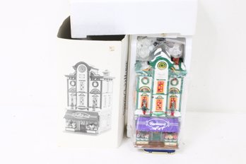 Department 56 The Original Snow Village ' Bachman's Flower Shop ' Building Hand Painted Lighted - NOS