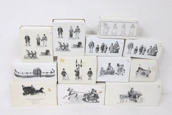 Large Group Of Department 56 Heritage Village Collection & Accessories Hand Painted Ceramic Figurines