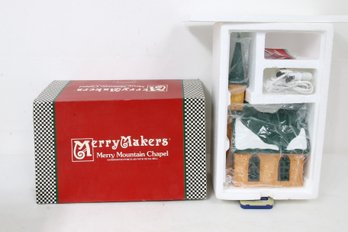 Department 56 Merry Makers Merry Mountain Chapel Hand Painted Porcelain - New