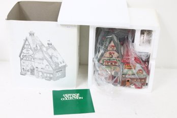 Department 56 North Pole Series - Obbie's Books & Letrinka's Candy - Lighted, Porcelain NEW Old Stock