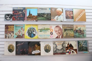 Group Of Vintage LP33 Vinyl Records - Various Music Genre Mainly Polish Artists