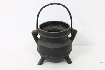 Antique Cast Iron Cauldron 3-legs Pot Belly