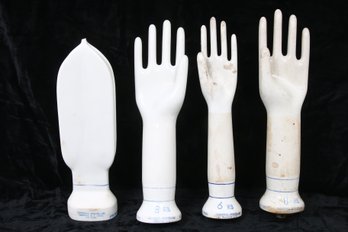 Group Of Vintage General Porcelain Gloves Displays