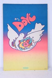 Original 1968 Vintage Peter Max 'dove' Poster Published By Peter Max Poster Corp NYC