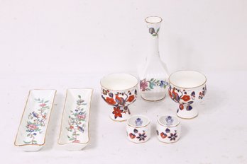 Vintage AYNSLEY Pembroke And Bird Of Paradise Porcelain Bone China Pieces Made In England