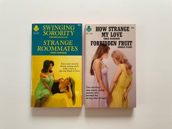 2 Midwood Books 1968 35-124 Swinging Sorority By Edward McCallin  Strange Roomates By Chris Harrison & 35-145