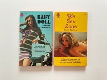 2 Midwood Books 1968 34-928: Baby Doll By Edward McCallin & 34-929: The Sex Zone By Sloan Brittain