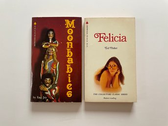 2 1970 NOS Midwood Books 125-25: Moonbabies By Eric Jay & 125-24: Felicia By Tod Parker
