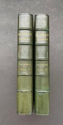Leather Bindings, Dickens Pickwick Club, 2 Volumes, 3/4 Leather,