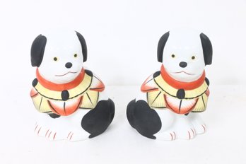 Department 56 Ceramic Dogs Bookends