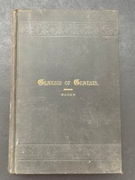 Genesis Of Genesis--Bibles Within The Bible-- Benjamin Wisner Bacon 1892