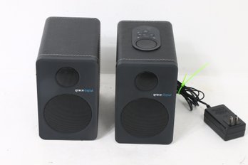 Pair Of Grace Digital Bluetooth Powered Active Speakers GDI-BTSP201