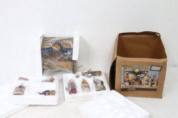 Heartwood Creek Jim Shore ENESCO 10 Pcs Mini Nativity Set With Stable - Appears Never Used