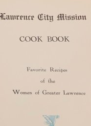 Community Cookbook:  Lawrence City Mission, Boothbay Press, Ads (Depression Era)