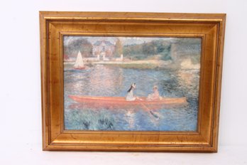 Renoir Boating On The Seine Framed Print