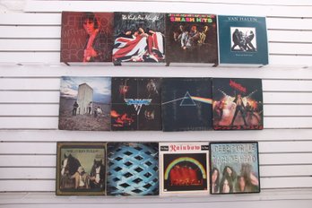 Group Of LP33 Vinyl Records - Deep Purple, Rainbow, Pink Floyd, Van Halen, Judas Priest, The Who, Hendrix