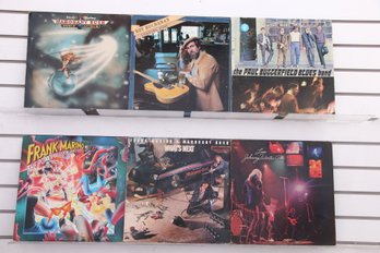 Group Of LP33 Blues Music Vinyl Records - Johnny Winter, Frank Marino, Roy Buchanan, Paul Butterfield & More