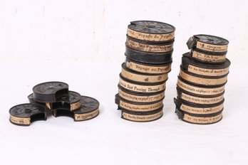 Group Of Antique Pathe Baby Reels With Mostly Charlie Chaplin Movies