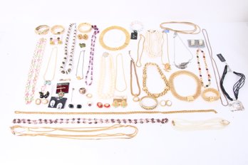 Large Group Of High Quality Costume Fashion Jewelry - Many Signed And Also Designer Pieces