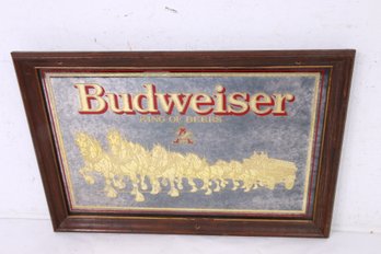 Vintage Budweiser Advertising Wall Mirrorsign