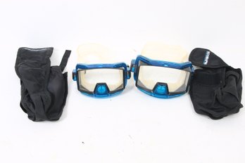 Pair Of Scubapro Japanese Scuba Goggles - His And Hers