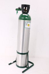 Medical Oxygen Tank Size M With Cart & Valve - FULL