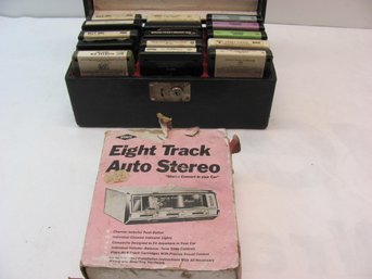 Vintage 8 Tracks & Kraco 8 Track Player UNTESTED