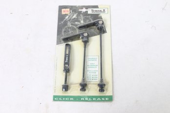 TRANZ X Click Release Cromoly Skewers - Bicycle Parts - New Old Stock