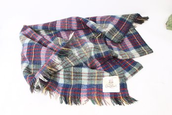 Vintage CLAN ROYAL Made In Scotland Wool Blanket