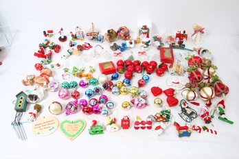 Large Group Of Vintage Christmas Tree Ornaments Decorations