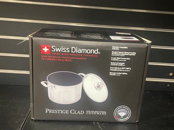 Swiss Diamond 7.5 L Stock Pot Swiss Made Non Stick