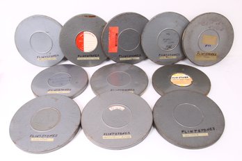 RARE Group Of 11 Vintage 1960's Movie Reels With 16mm ' The Flintstones ' Color Films - See Images For Titles