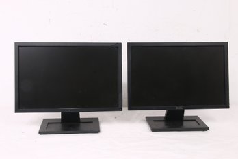 Pair Of DELL E1911c And E1911f Computer Monitors