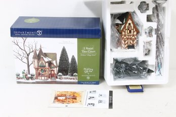 Department 56 Dickens Village Series - 1 ROYAL TREE COURT Holiday Gift Set - New Old Stock