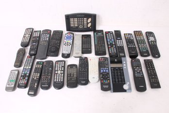 Large Group Of Remote Controls
