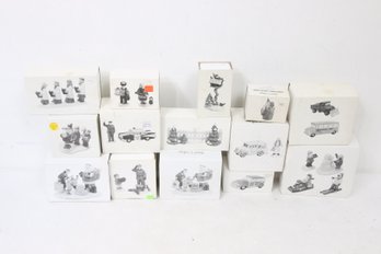 Department 56 The Original Snow Village LARGE Grouping Of Figurines & Accessories - New Old Stock