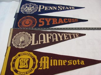 Vintage College Bannners Lot