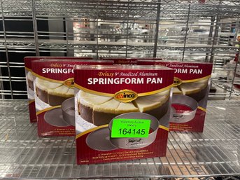 Lot Of 5 Winco 9 X 3 Spring Form Pans
