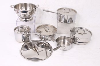 Large Group Of ALL-CLAD Stainless Steel Cookware