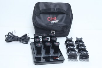 Set Of 9 Chi Smart Hot Rollers With Carry/Travel Case