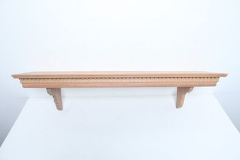 Beautiful Pine Shelf With Chunky Crown Detail