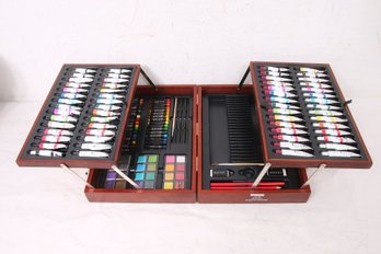ART 101 Acrylic, Oil, Crayons, Watercolors Paint Kit In Suitcase