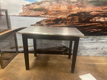 John Boos Wood Table With Stainless Top 48' X 40'