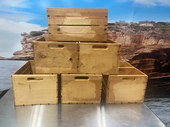 Lot Of 6 Wood  Crates  18' X 12.5' X 9.5'