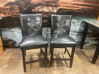 Pair Of Steve Silver Company High Top Chairs