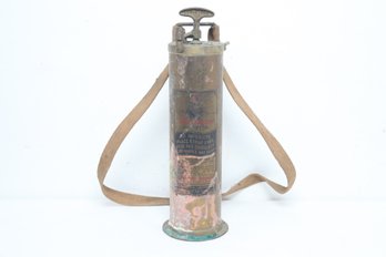 Antique Brass Fire Extinguisher ' The Capitan'