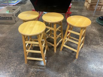 Lot Of 4 John Boos And Co. Stools