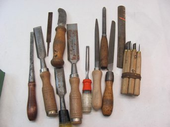 Vintage Wood Working Chisels & Files