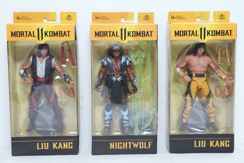 3 Mortal Kombat Figures (McFarlane Toys):2  Lui Kang & Nightwolf