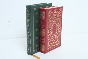 2 Leather Bound Collectors Edition Novels: Portrait Of The Artist As A Young Man & Jane Eyre